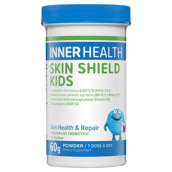 【儿童款】Inner Health Skin Shield Kids Probiotics 60g 澳洲茵澳斯儿童湿疹敏感皮肤bb12活性益生菌粉60克 保质期2026.11